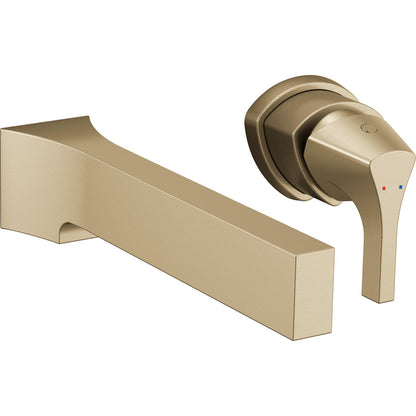 Delta ZURA Single Handle Wall Mount Bathroom Faucet Trim- Champagne Bronze (Valve Sold Separately)