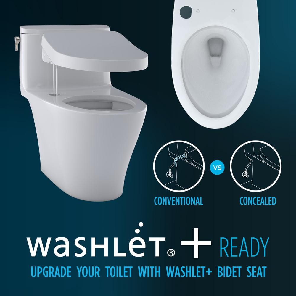 Toto - Drake Two-piece Toilet, 1.28 GPF, Elongated Bowl, Tank and Soft-close Seat