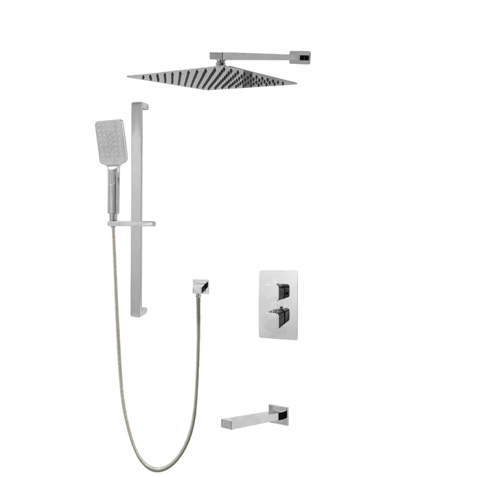 Système de douche thermostatique à trois voies Kodaen Diamond - Kit 1 