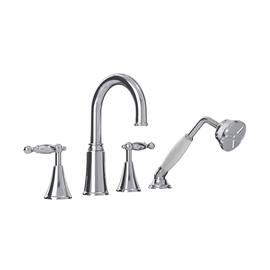 Rubi Qabil Four-piece Bathtub Faucet- Chrome - Renoz