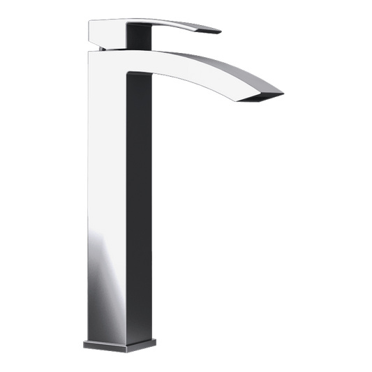 Rubi Fall Raised Single-lever Bathroom Faucet With Drain - Renoz