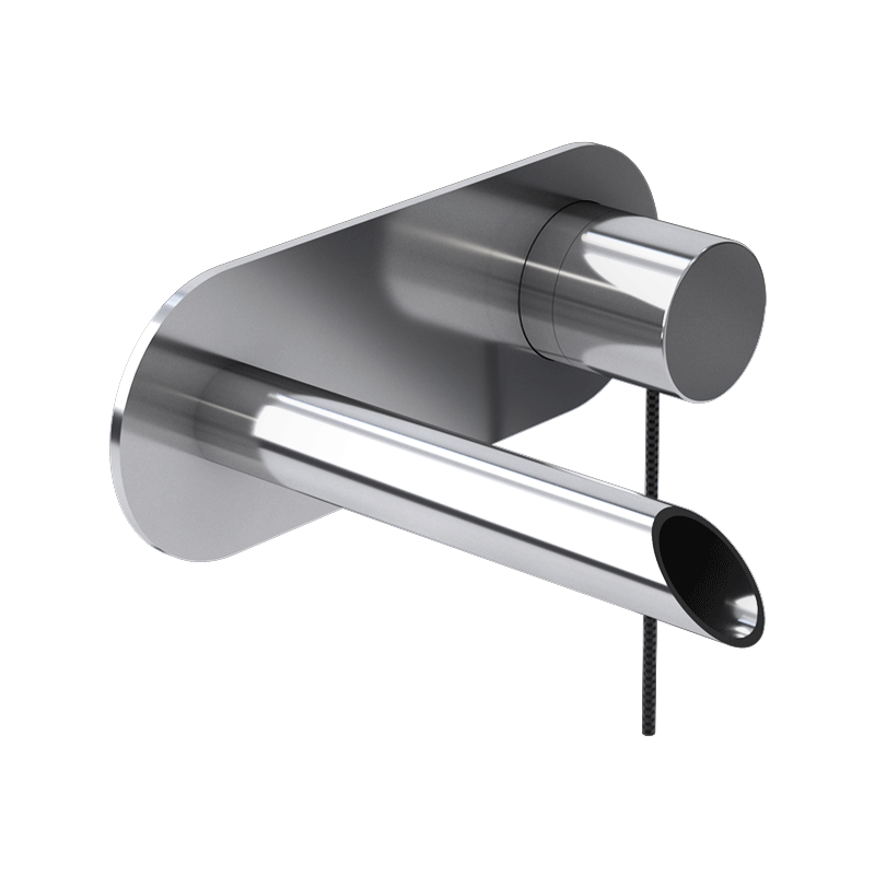 Rubi Kronos Wall-mounted Washbasin Faucet - Chrome - Renoz