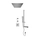 Rubi Jawa 3/4 Inch Thermostatic Shower Kit With Built-in Shower Head - Chrome - Renoz