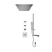 Rubi Kali 3/4 Inch Thermostatic Shower Kit With Built in Shower Head - Chrome - Renoz