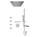Rubi Kali 3/4 Inch Thermostatic Shower Kit With Built-in Shower Head and Body Jet - Chrome - Renoz