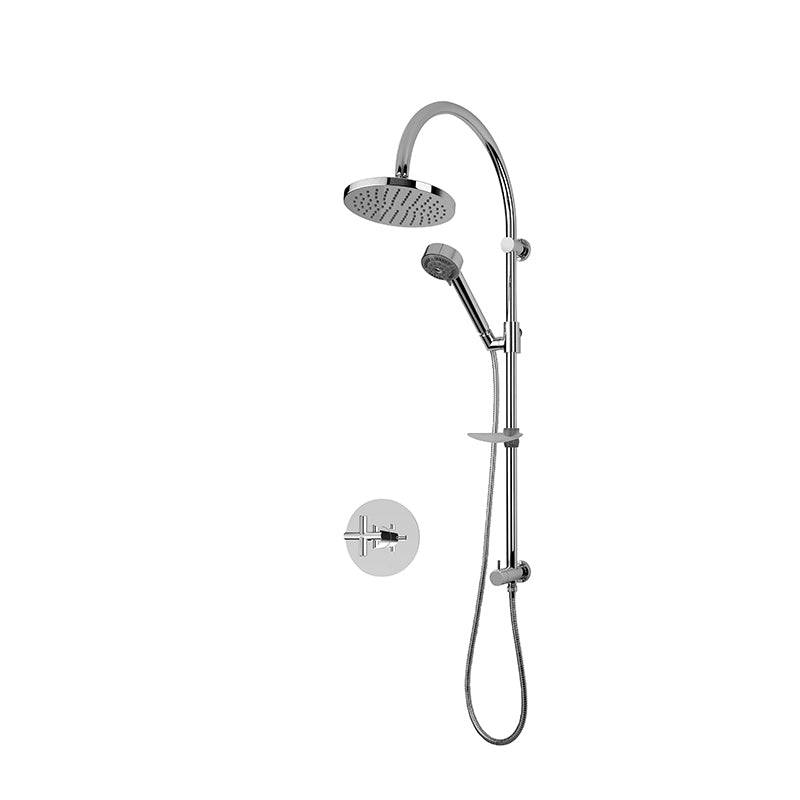 Rubi Pressure Balanced Shower Kit With Hand Shower - Chrome - Renoz