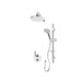 Rubi 1/2 Inch Thermostatic Shower Kit With Round Shower Head And Hand Shower - Renoz