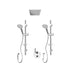 Rubi 1/2 Inch Dual Thermostatic Shower Kit With Hand Shower - Renoz