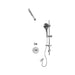 Rubi 3/4 Inch Thermostatic Shower Kit With Round Wall Mount Shower Head - Renoz