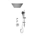 Rubi 3/4 Inch Thermostatic Shower Kit With Built in Shower Head - Chrome - Renoz
