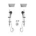 Rubi 3/4 Inch Dual Thermostatic Shower Kit With 10