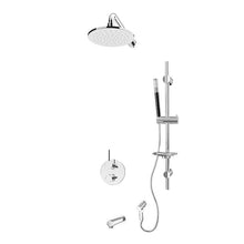 Rubi Kronos 1/2 Inch Thermostatic Shower Kit With Round Wall Mount Shower Head - Chrome