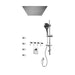 Rubi 3/4 Inch Thermostatic Shower Kit With Built-in Shower Head and Body Jet - Chrome - Renoz
