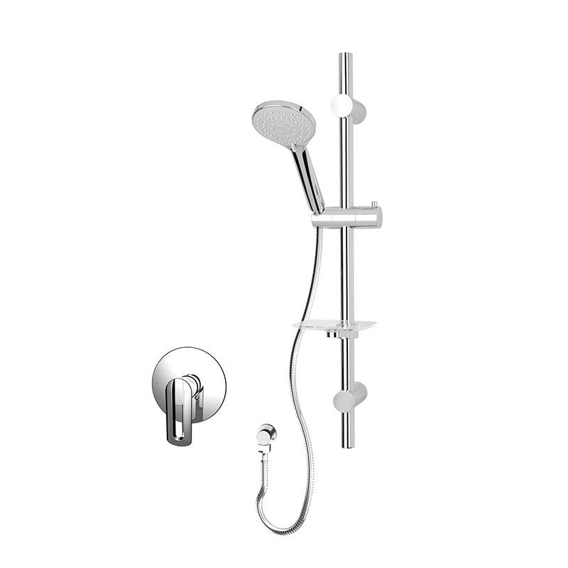 Rubi Myrto Pressure Balanced Shower Kit With Hand Shower - Chrome - Renoz