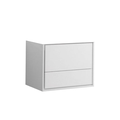 Kube Bath De Lusso 30" Wall Mount / Wall Hung Modern Bathroom Vanity With 2 Drawers Countertop Not Included