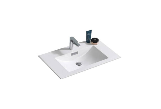 Kube Bath Sink For 30 Inch De Lusso And Milano Bathroom Vanity - Renoz