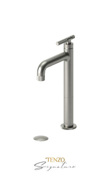 Tenzo BELLACIO-F 11H Tall Single Hole Lavatory Faucet With Drain