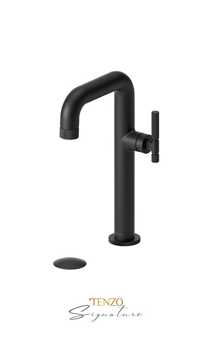 Tenzo BELLACIO-F 10H Tall Single Hole Lavatory Faucet With Drain