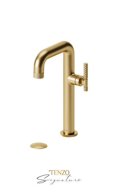 Tenzo BELLACIO -C 10H Tall Single Hole Lavatory Faucet With Drain