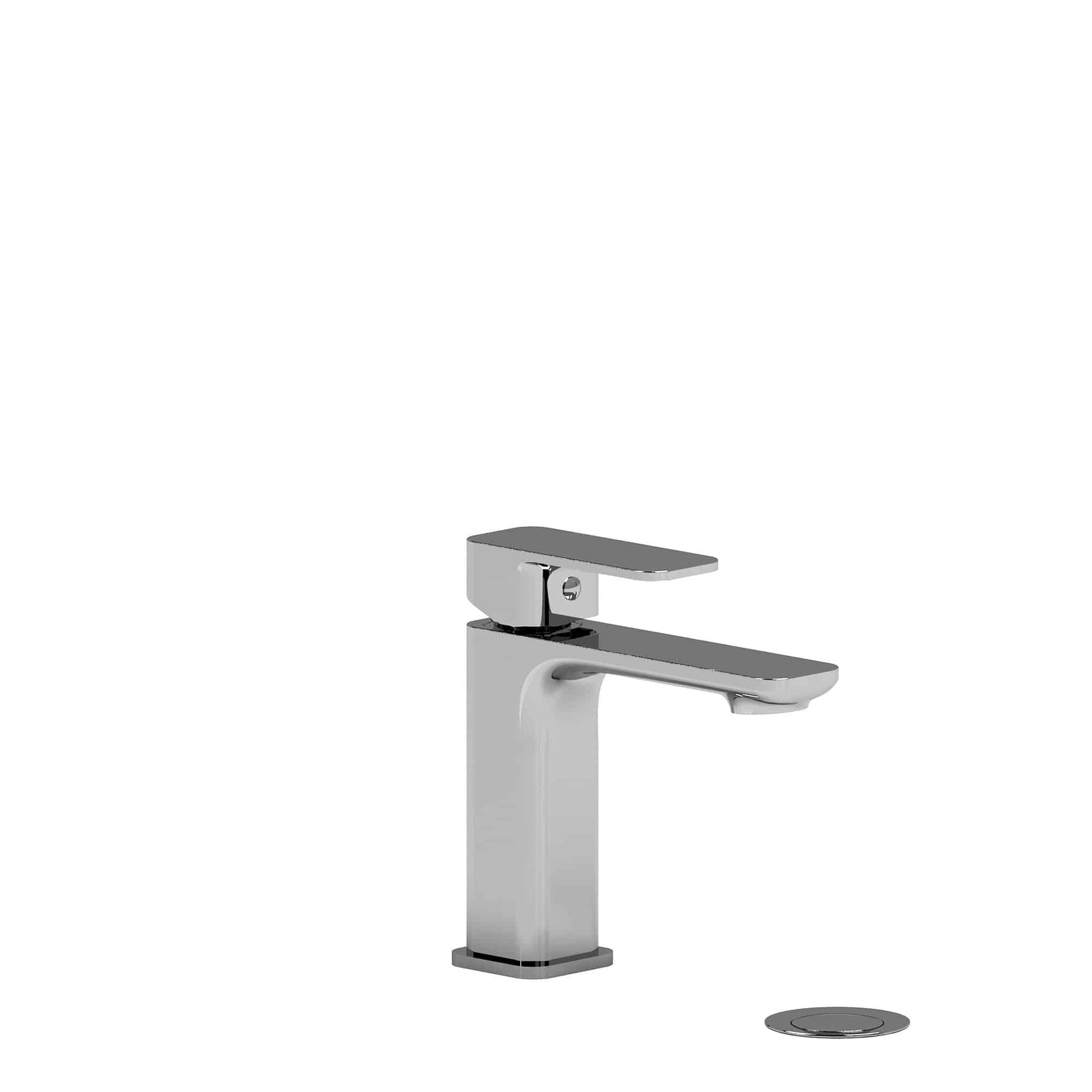 Riobel Equinox 6 5/8" Modern Single Hole Bathroom Faucet- Chrome - Renoz