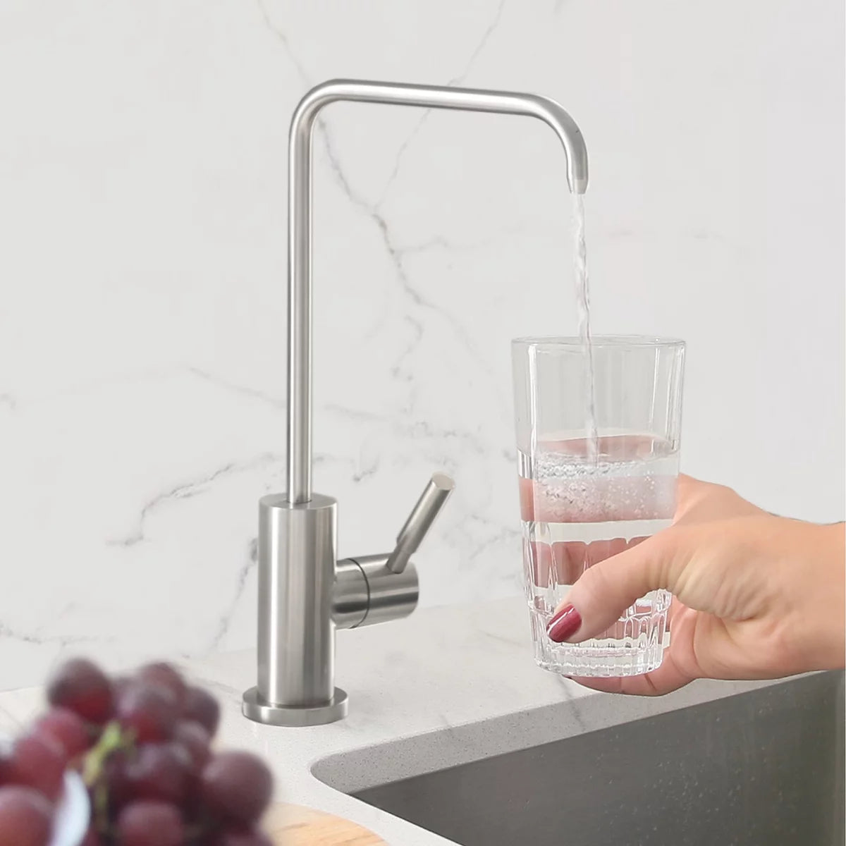 Stylish Melfi Single Handle Cold Water Tap - Stainless Steel Finish K-147S