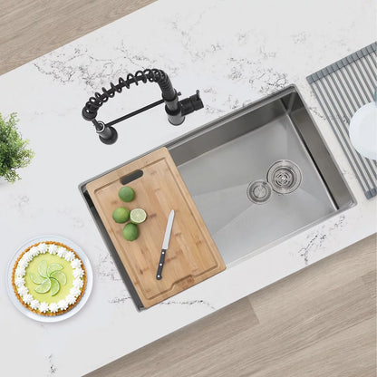 Azuni 17" Bamboo Cutting Board for Kitchen Sink A906