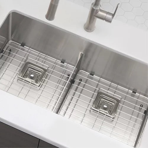 Stylish - 3.5 Inch Square Stainless Steel Kitchen Sink Strainer With Removable Basket (ST-04)
