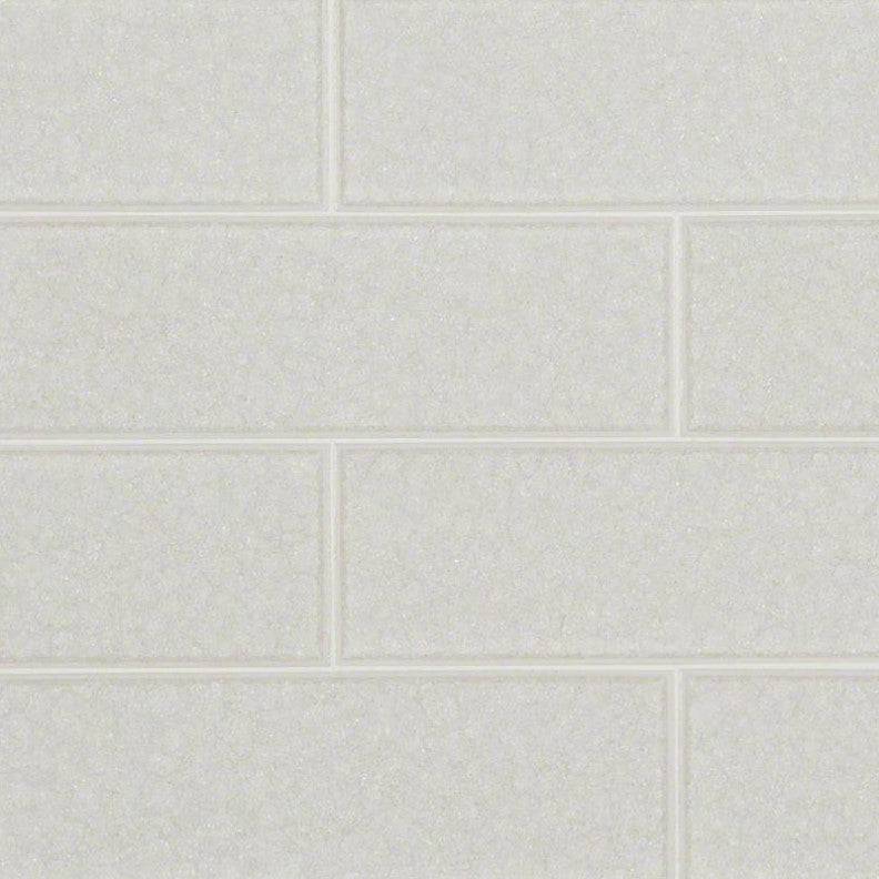 MSI Backsplash and Wall Tile Frosted Icicle Glass Subway Glass Tile 3" x 9"