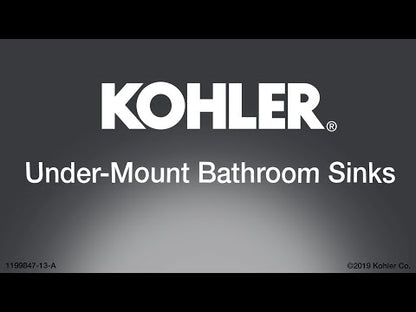 Kohler Lavabo de salle de bain rectangulaire encastré 20 ¼" X 15 ¹¹⁄₁₆" Caxton