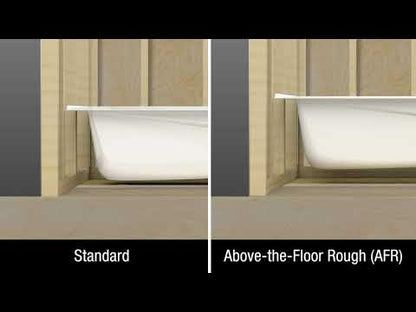 Maax Bosca 6030 IFS AFR Acrylic Alcove Right-Hand Drain Bathtub in White