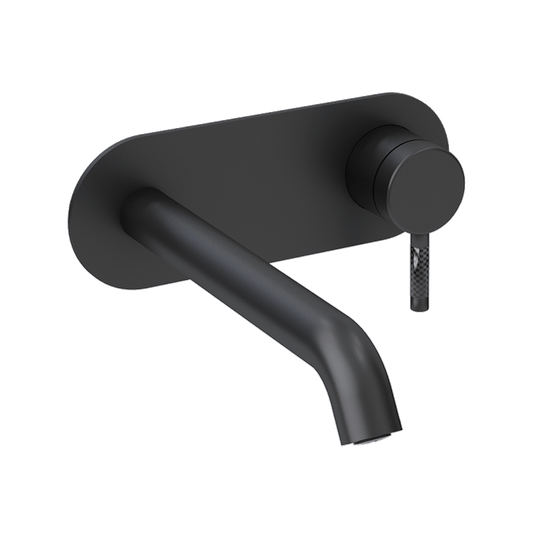 Rubi Vertigo C Wall-mounted Washbasin Faucet - Black - Renoz