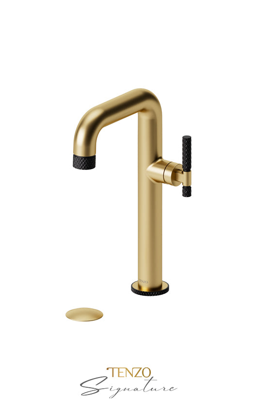 Tenzo BELLACIO -C 10H Tall Single Hole Lavatory Faucet With Drain