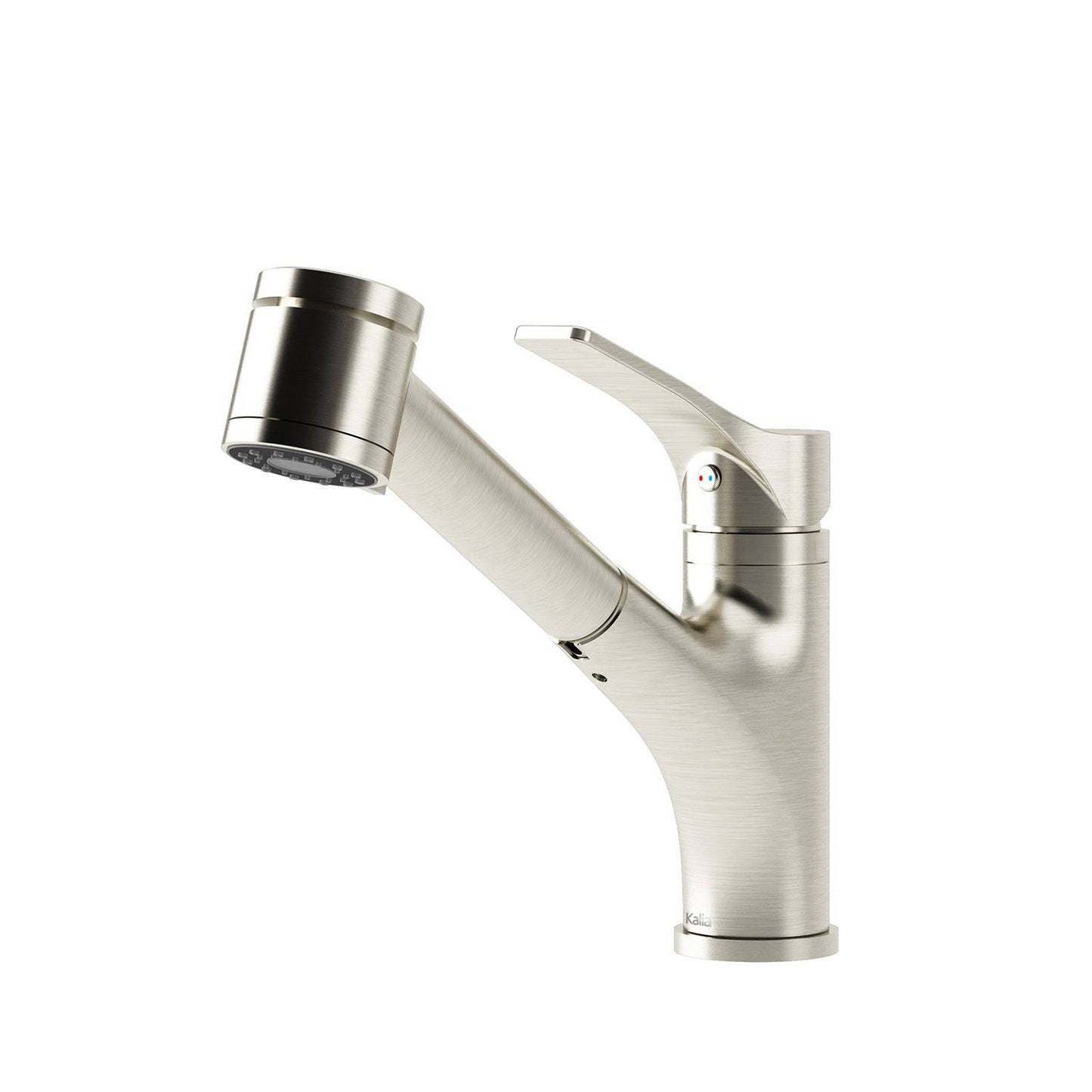 Kalia DEKA surfer 8.75" Single Handle Kitchen Faucet Pull-Out Dual Spray -Stainless Steel PVD