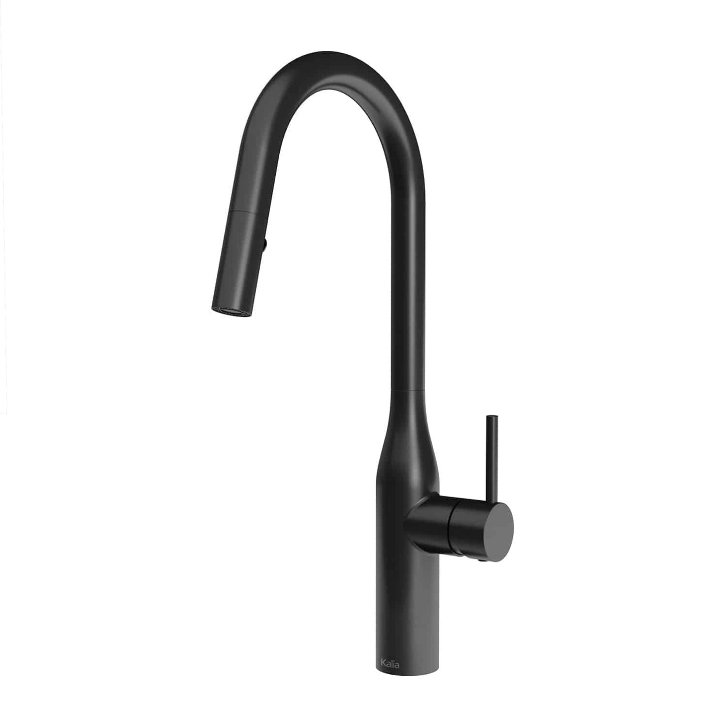 Kalia KAVIAR 16.5" Single Handle Kitchen Faucet Pull-Down Dual Spray- Matte Black