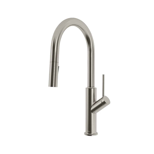 Kalia KARISMATIK 17" Single Handle Kitchen Faucet Pull-Down Dual Spray -Stainless Steel PVD