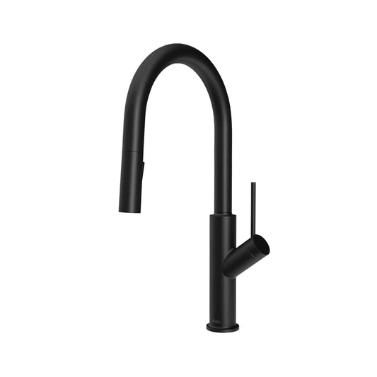 Kalia KARISMATIK 17" Single Handle Kitchen Faucet Pull-Down Dual Spray- Matte Black