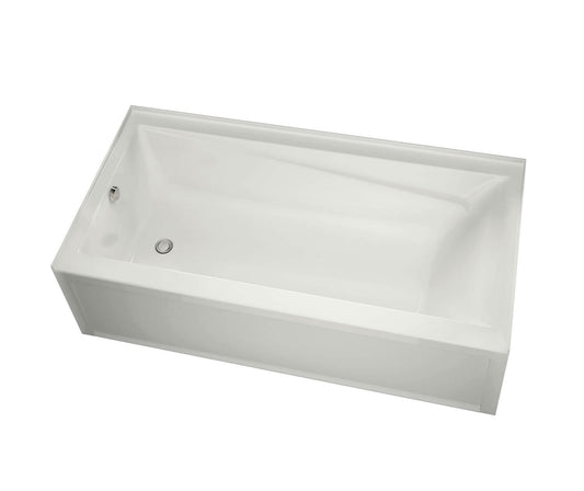 Maax Exhibit 6030 IFS AFR Acrylic Alcove Left-Hand Drain Bathtub in White