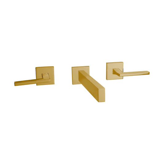 Aquadesign Products Wall Mount Lav – Drain Not Included (Matrix MAT92A) - Brushed Gold