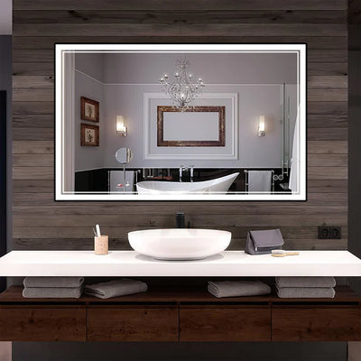 Miroir de courtoisie LED pour salle de bain à éclairage frontal Kodaen Infinity Sp LEDBMF217