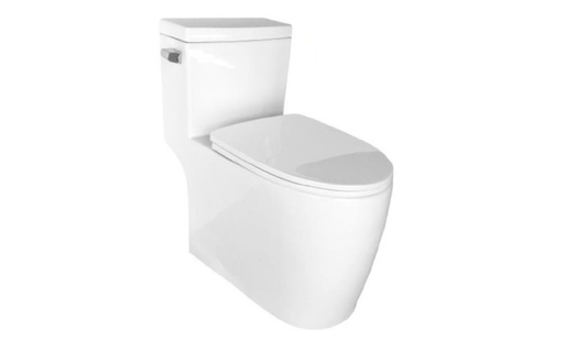 Streamline Cavalli Siphonic Toilette allongée monobloc moderne à haute efficacité de 28,75 po de hauteur et de 16,5 po de hauteur de siège