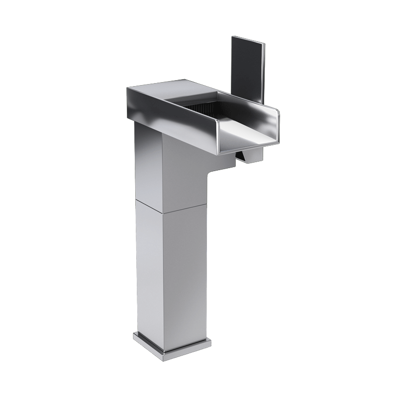 Rubi Kali Raised Single Lever Washbasin Faucet Without Drain- Chrome - Renoz