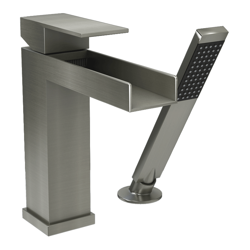 Rubi Kali Two-piece Bathtub Faucet With Drain- Nickel