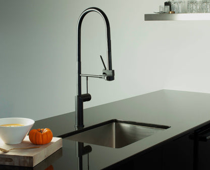 Rubi Sakai Single-lever Professional Style Kitchen Faucet-Black - Renoz