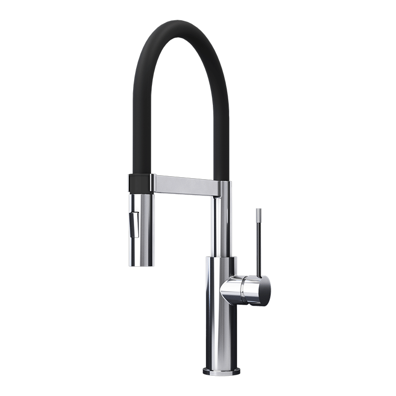 Rubi Soba Single-lever Professional Style Kitchen Faucet-Chrome - Renoz