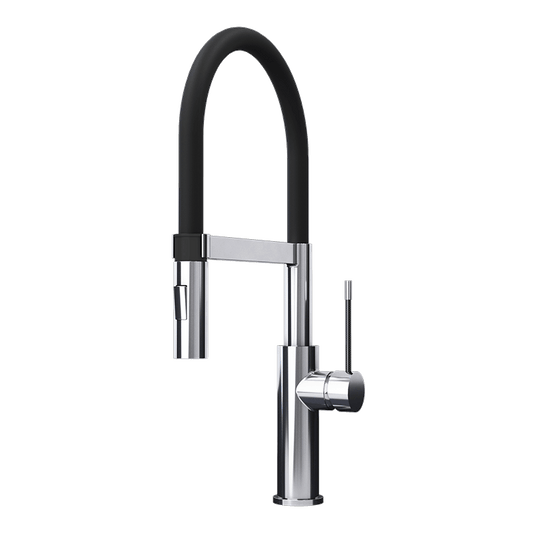 Rubi Soba Single-lever Professional Style Kitchen Faucet-Chrome - Renoz