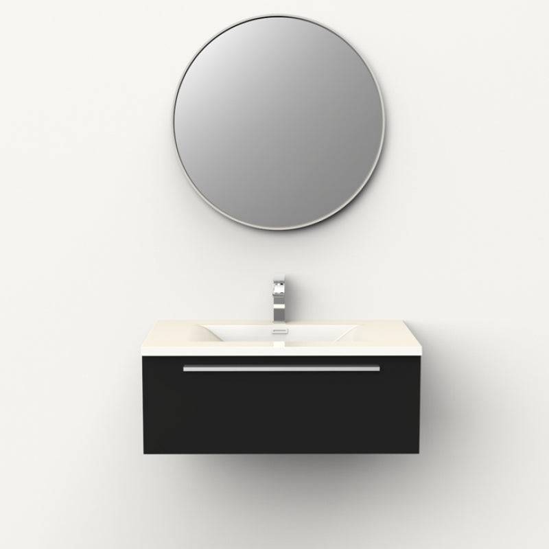 Rubi MMK8101 Bathroom Vanity With 1 Drawer- Lacquered White - Renoz