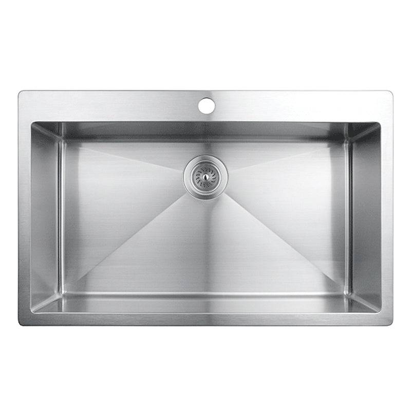 Rubi Muscat 32 1/4" Single Bowl Kitchen Sink With Rounded Corners - Renoz