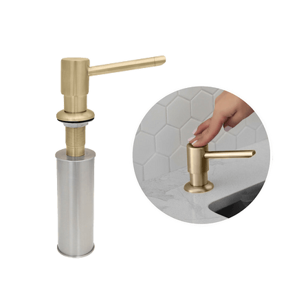 Stylish Stainless Steel Soap Dispenser Pump Liquid Hand Lotion Dispenser S-01G - Renoz