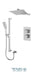 Tenzo - Slik T-box Shower Kit With 2 Functions (Thermostatic)