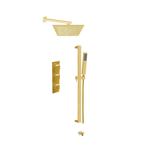 Aquadesign Products Shower Kit (System X17) - Brushed Gold